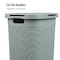 Mind Reader 60L Hamper Laundry Basket with Cutout Handles, Mint